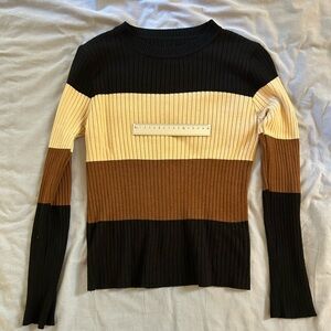 Striped Ribbed Sweater